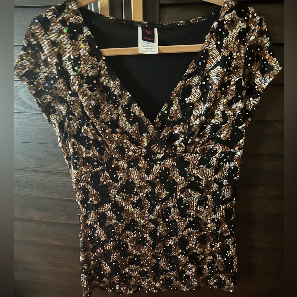 Vintage dress shirt with sparkle